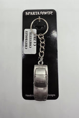 Chevrolet Corvette C4 ZR1 3D Pewter Keychain