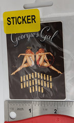 Miniadhesivo con diseño de bomba de misión "Georgie's Gal" del B-25