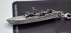 PT Boat 3D Pewter Keychain