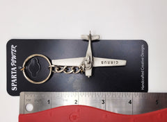 Cirrus Vision SF50 Jet Airplane Pewter Keychain