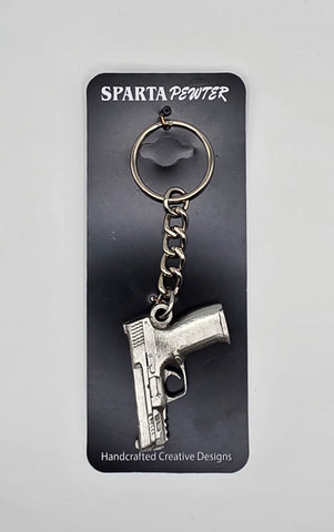 Smith & Wesson M&P 9 Pewter Keychain