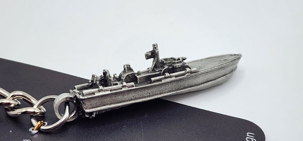 PT Boat 3D Pewter Keychain