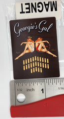 Miniimán flexible con diseño de bomba de misión "Georgie's Gal" en la nariz del B-25