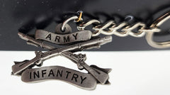 US Army Infantry Insignia Keychain