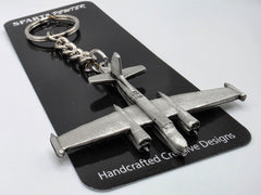 Douglas A-26/B-26K Counter Invader Airplane Pewter Keychain