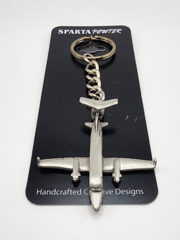 Beech 1900D Jet Airplane Pewter Keychain