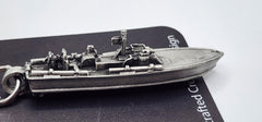 PT Boat 3D Pewter Keychain