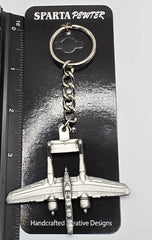 Northrop P-61 Black Widow Airplane Pewter Keychain