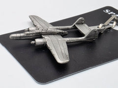 Northrop P-61 Black Widow Pewter Airplane Zipper/Bag Pull