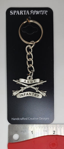 US Army Infantry Insignia Keychain