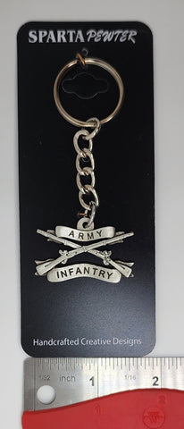 US Army Infantry Insignia Keychain