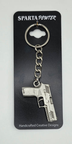 Sig Sauer P320 9mm Pewter Keychain