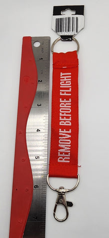 Llavero de pulsera con clip para quitar antes del vuelo de RBF 