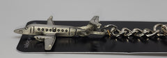 Beech 1900D Jet Airplane Pewter Keychain
