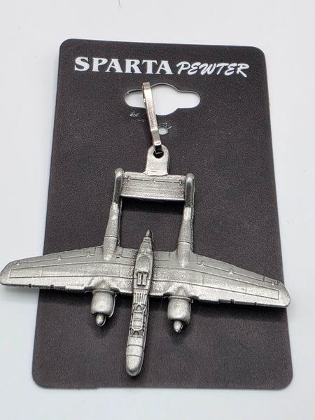 Northrop P-61 Black Widow Pewter Airplane Zipper/Bag Pull