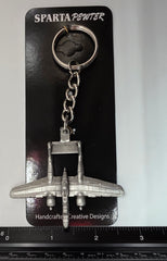 Northrop P-61 Black Widow Airplane Pewter Keychain