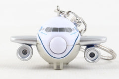 Llavero con luces y sonidos de miniavión de United Airlines