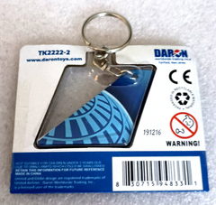 Llavero con forma de cola de avión de United Airlines