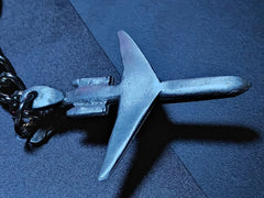 Llavero de avión de pasajeros de peltre McDonnell Douglas MD-80 (MD80)