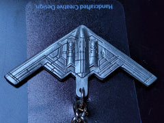 Llavero de peltre con el avión bombardero B-2 Spirit de Northrop Grumman
