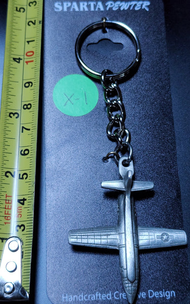 Llavero de avión de peltre Bell X-1