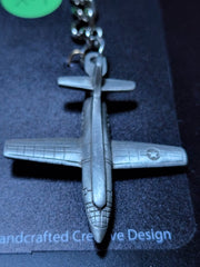 Llavero de avión de peltre Bell X-1