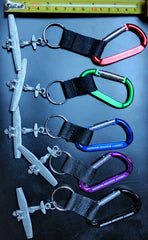 Llavero con mosquetón de avión de peltre PBY Catalina Consolidated de la Segunda Guerra Mundial del Museo de Aviación Liberty