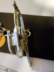 Llavero de peltre con forma de helicóptero Bell OH-58 Kiowa