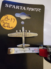 Pin de solapa de peltre del avión bombardero Boeing B-17 Flying Fortress de la Segunda Guerra Mundial
