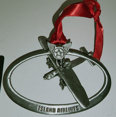 Adorno de avión en 3D de Ford Tri-Motor Island Airlines