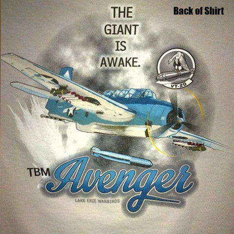 Camiseta de los Grumman TBM Avenger Lake Erie Warbirds de la Segunda Guerra Mundial