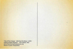 Postal del avión Ford Tri-Motor de 1928 "Ciudad de Port Clinton"/"Ciudad de Wichita"