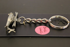 Llavero de peltre con el helicóptero Sikorsky UH-60 Black Hawk