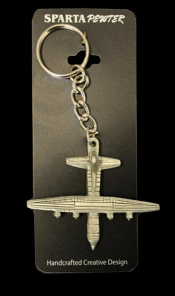 Llavero de peltre con el avión Lockheed C-130 Hercules