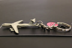 Llavero de peltre con forma de avión Lockheed C-5 Galaxy