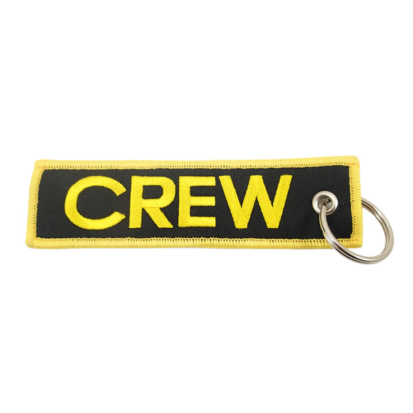 Llavero Crew negro/amarillo