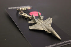 Llavero de peltre con el avión McDonnell Douglas F-15 Eagle