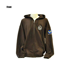 Sudadera con capucha y cremallera estilo aviador B-25 Mitchell de Georgie's Gal