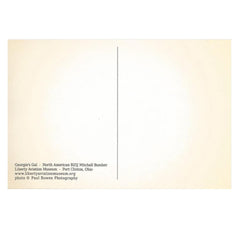 "Georgie's Gal" B-25 Mitchell Bomber Postcard - Back