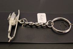 Llavero de peltre con forma de helicóptero Bell UH-1 Iroquois "Huey" de la época de Vietnam