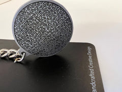 Llavero con el logotipo esmaltado de peltre y sello del Cuerpo de Marines de los Estados Unidos (USMC)