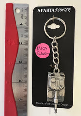 Llavero de peltre con forma de tanque M109 Paladin