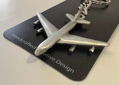 Llavero de peltre con el avión E-8 Joint STARS de Northrop Grumman