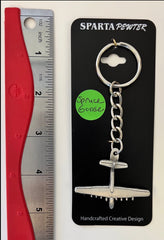 Llavero de peltre con forma de avión Hughes H-4 Hercules "Spruce Goose"