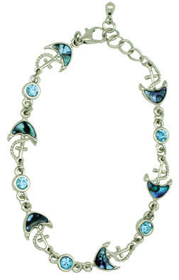 Pulsera de ancla de concha de paua