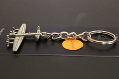 Llavero de peltre con forma de avión bombardero pesado británico Avro Lancaster de la Segunda Guerra Mundial