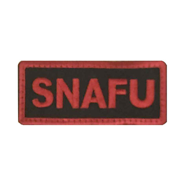 Parche de velcro SNAFU (letras rojas)
