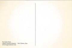 Postal de estilo antiguo del edificio Tin Goose Diner