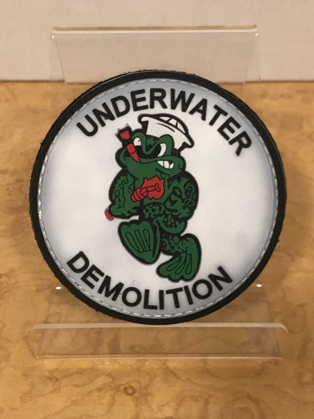 Parche de velcro con forma de rana de demolición submarina