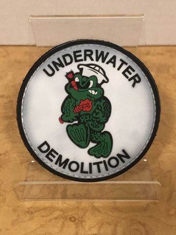 Parche de velcro con forma de rana de demolición submarina